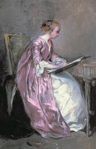 A Young Girl Drawing